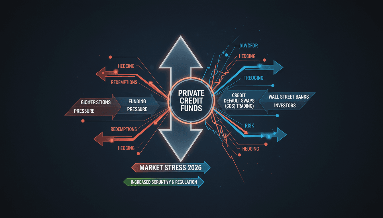 Wall Street Banks Begin Trading Credit Default Swaps on Private Credit Funds Amid Market Stress