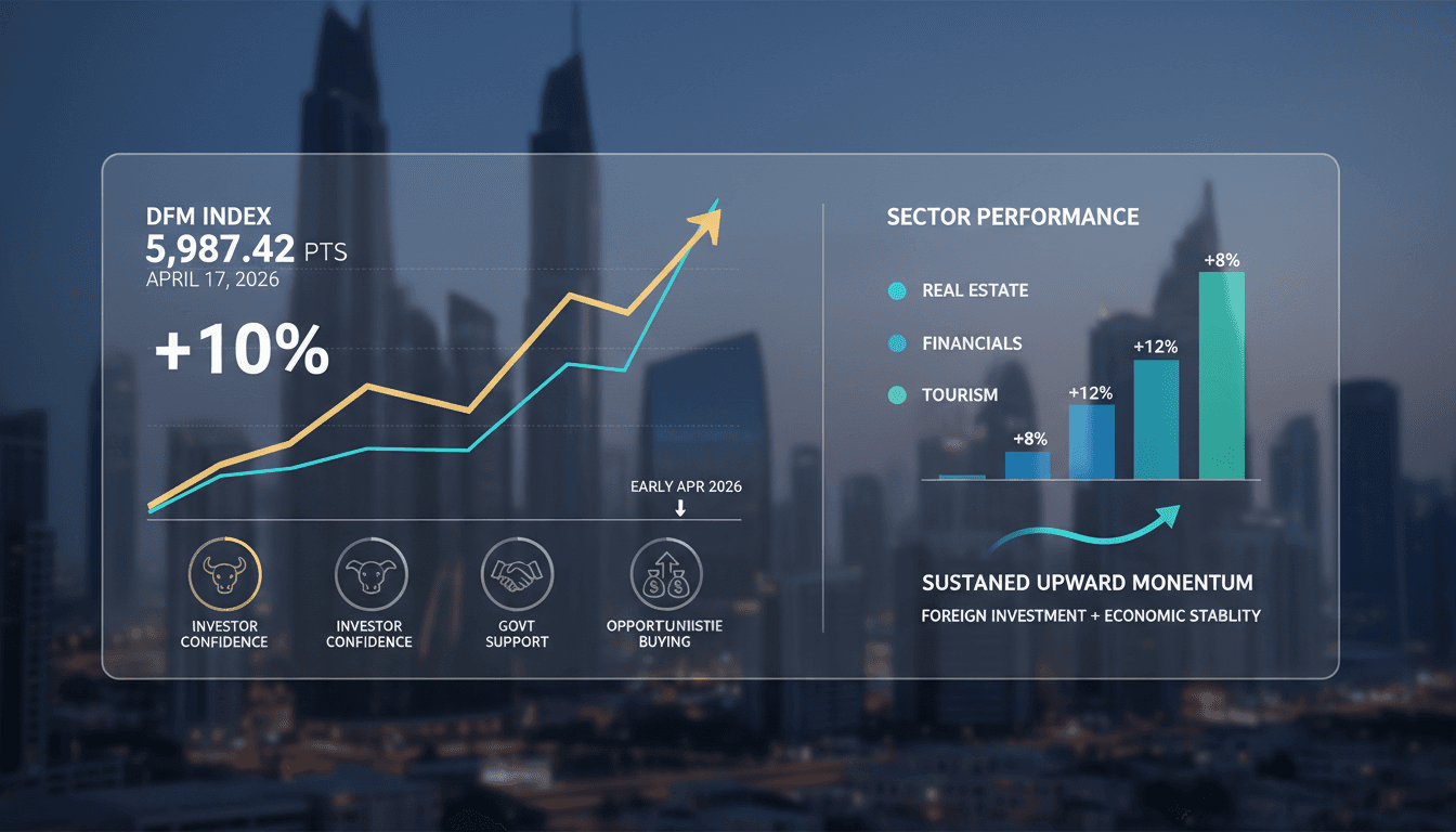 Dubai Financial Market Index Surges Over 10% Driven by Investor Confidence