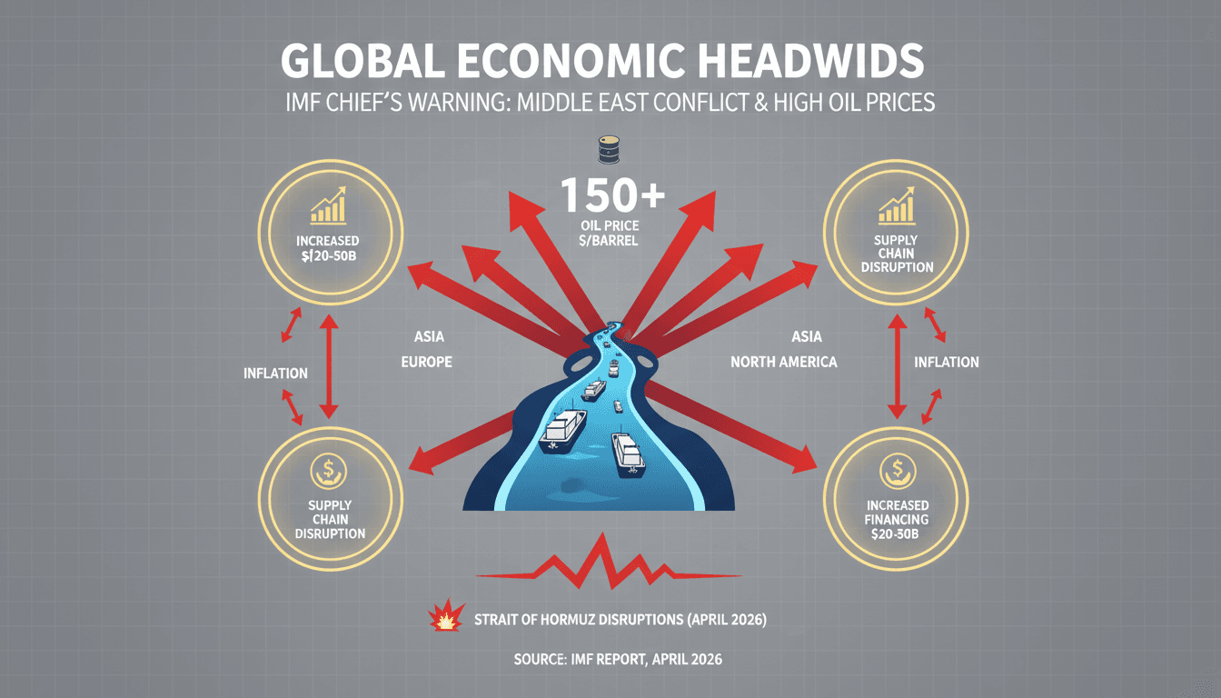 IMF Chief Warns of Economic Challenges Amid Ongoing Middle East Conflict and High Oil Prices