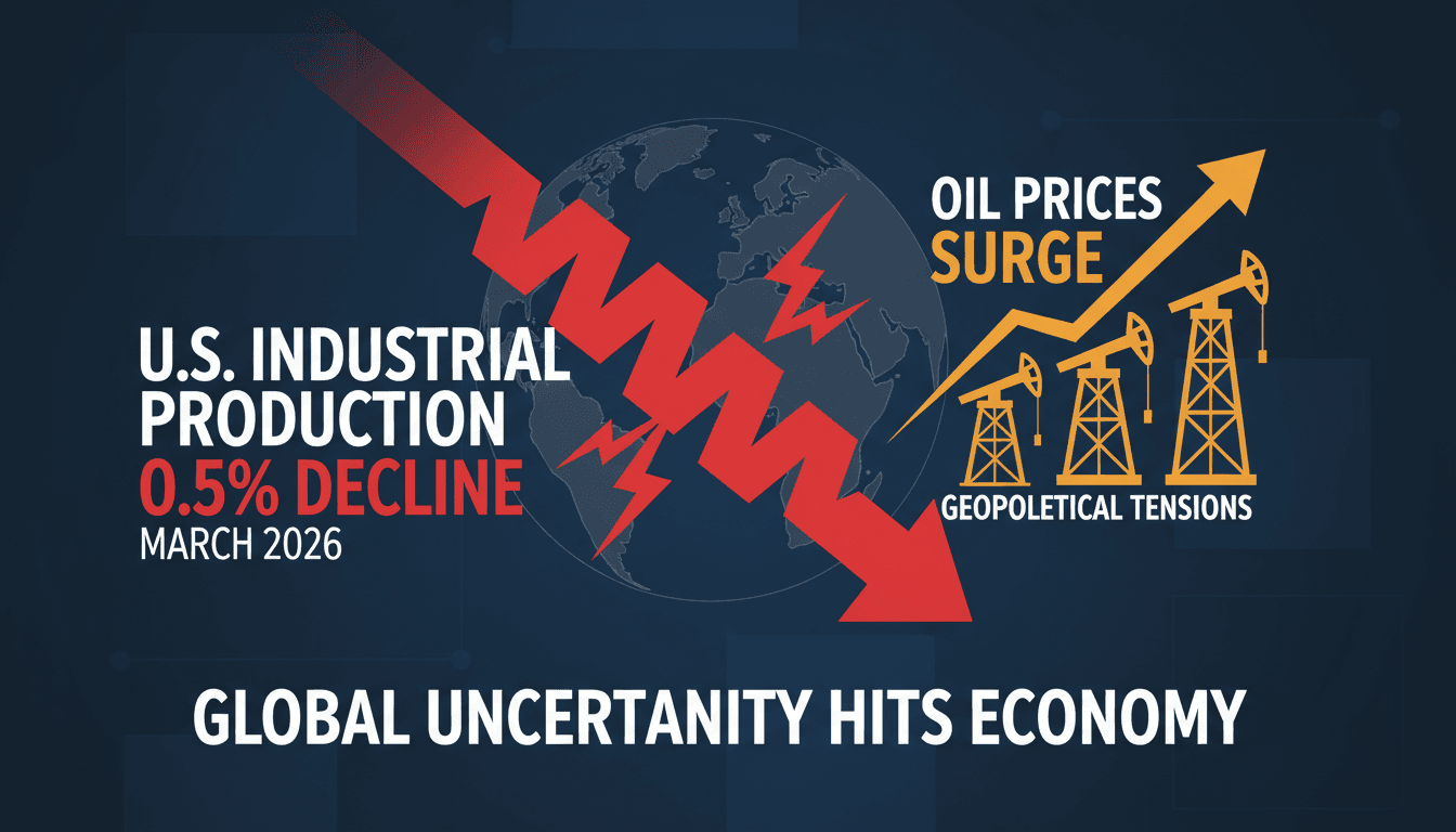 U.S. Industrial Production Declines 0.5% Amid Geopolitical Tensions