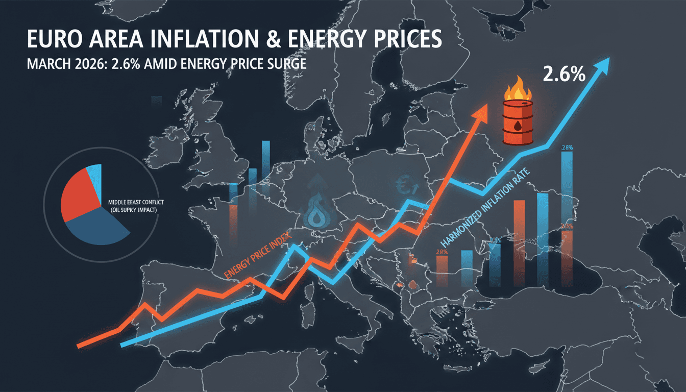 Euro Area Inflation Rate Rises to 2.6% Amid Energy Price Surge