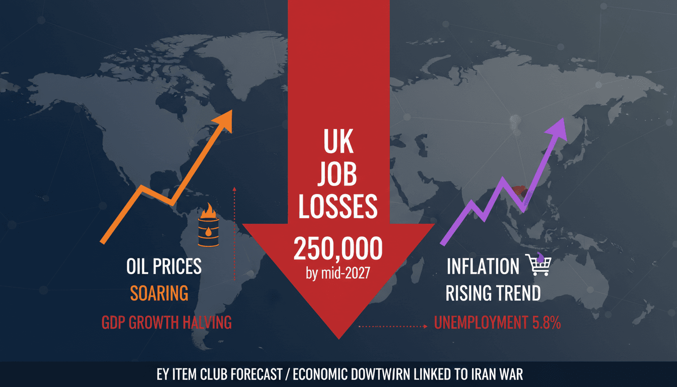 UK Job Losses Forecasted Amid Economic Downturn Linked to Iran War