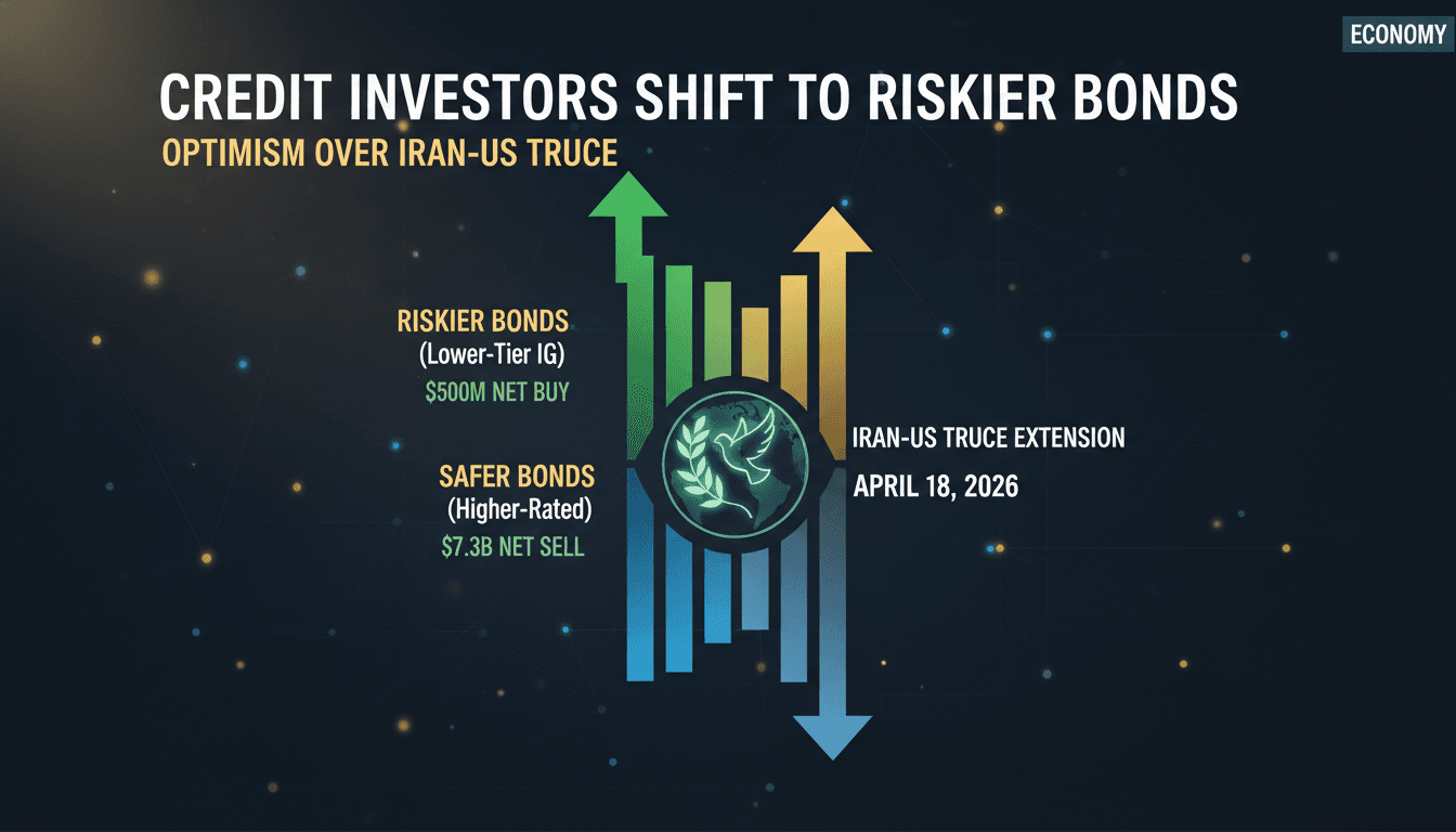 Credit Investors Shift to Riskier Bonds Amid Optimism Over Iran-US Truce Extension