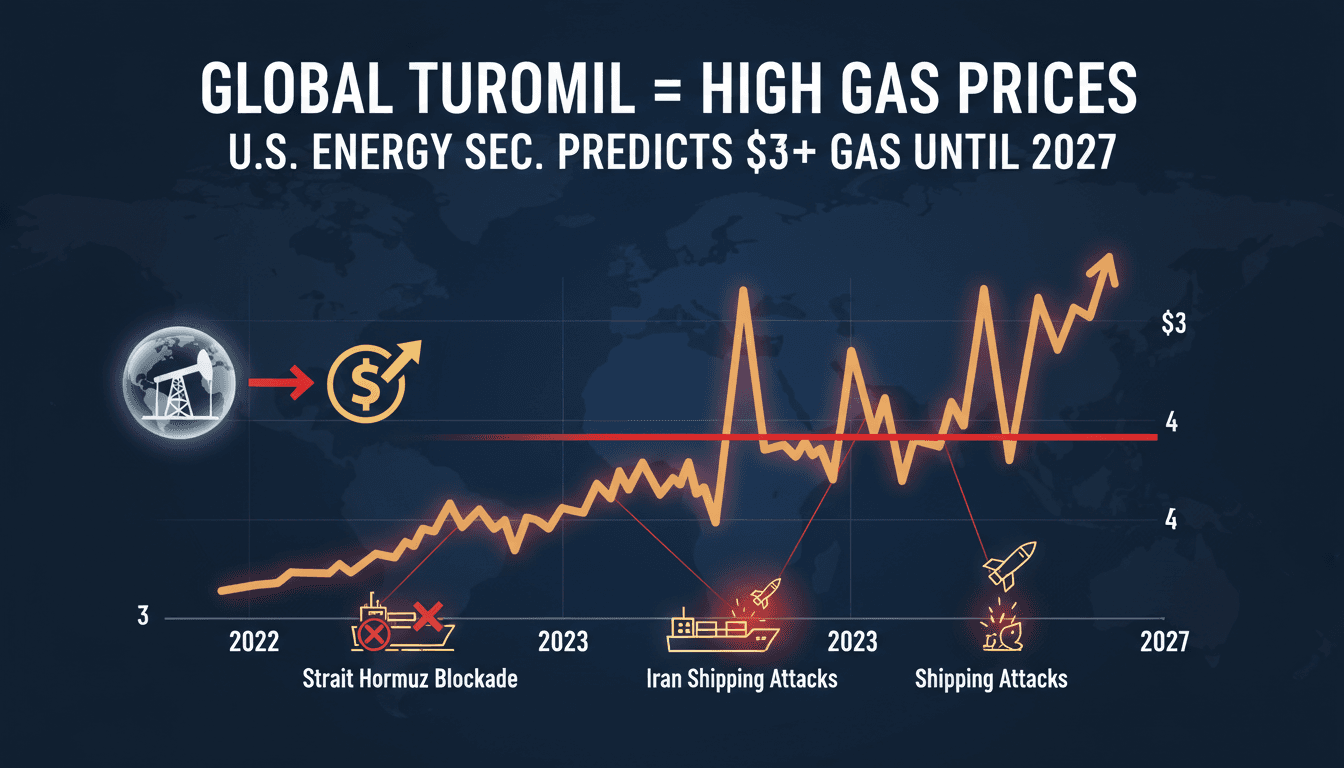 U.S. Energy Secretary Predicts Gas Prices Above $3 Until 2027 Due to U.S.-Iran Conflict