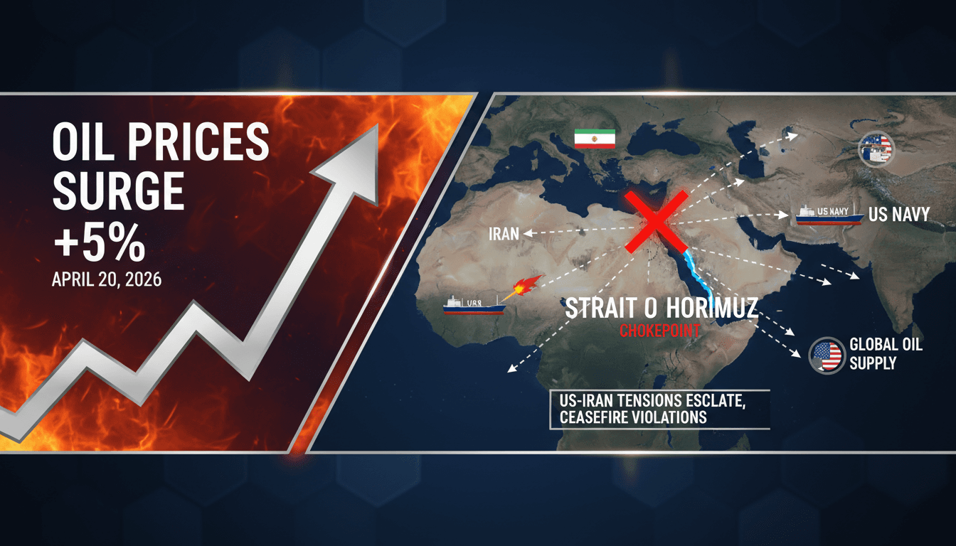 Oil Prices Surge Over 5% Following Closure of Strait of Hormuz Amid US-Iran Tensions