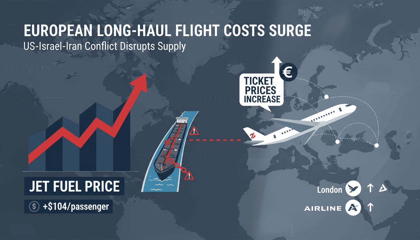 US-Israel-Iran conflict drives $104 increase in European long-haul flight fuel costs