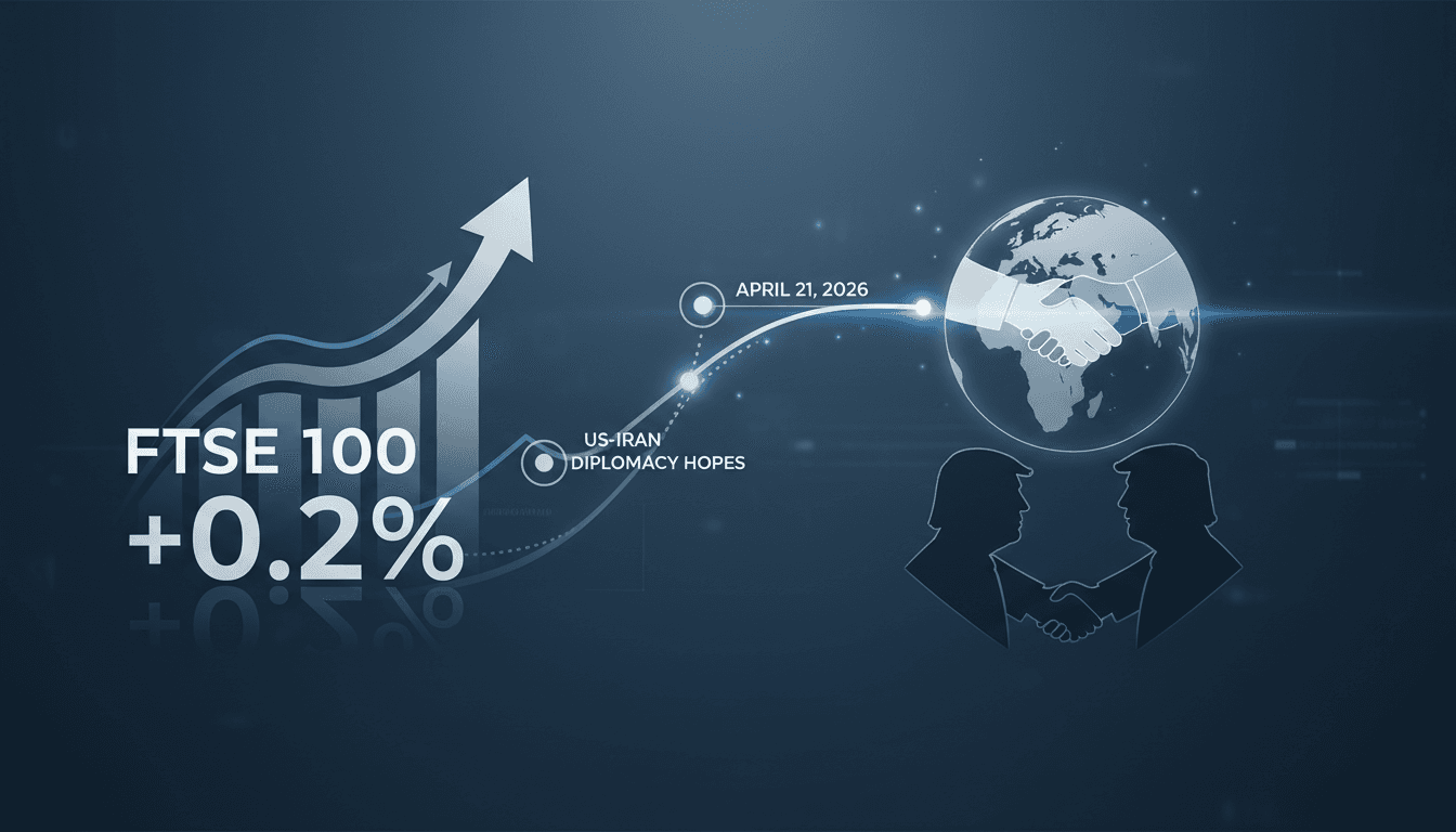 FTSE 100 Index Rises 0.2% on Optimism for US-Iran Diplomatic Talks