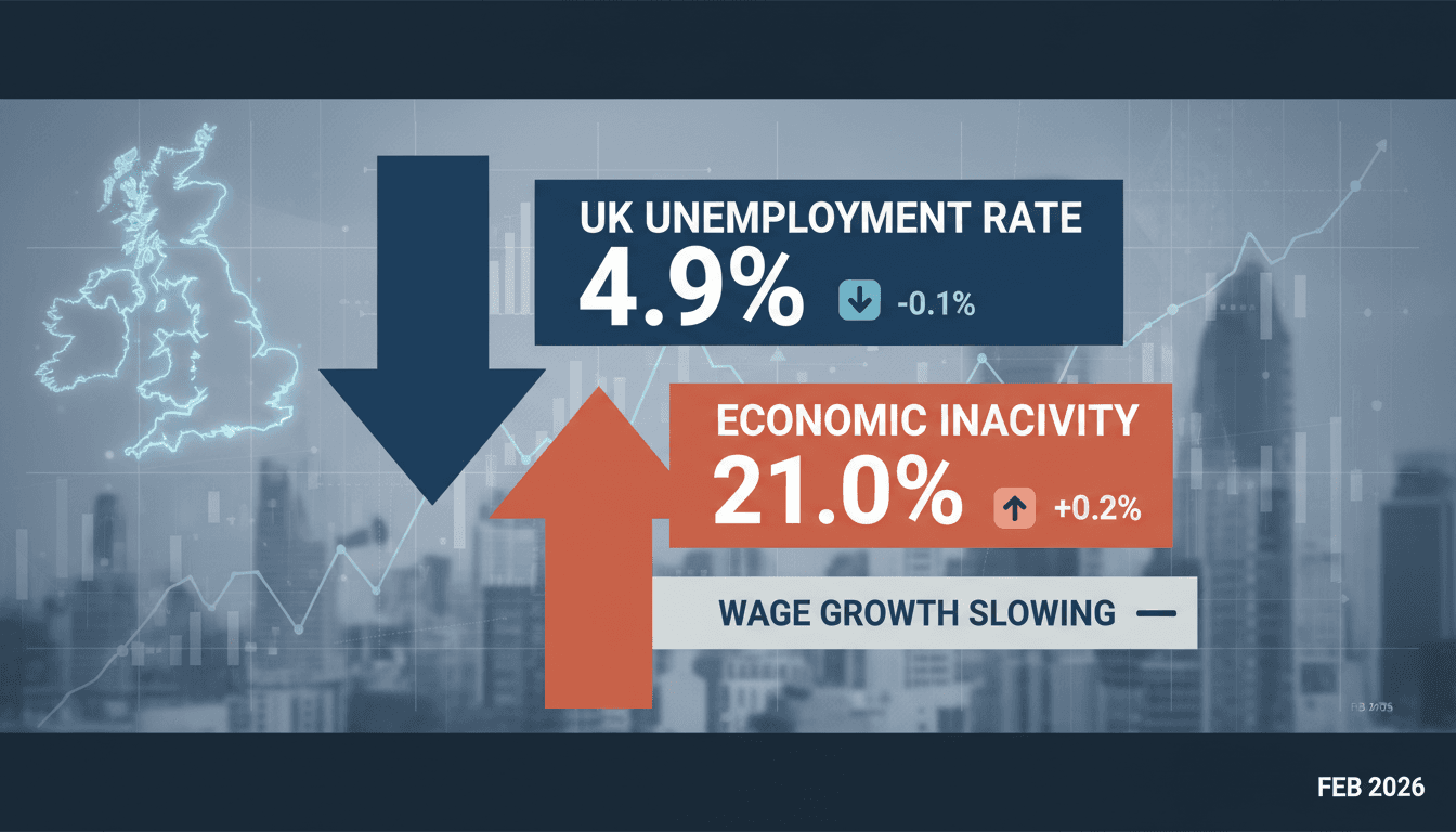 UK Unemployment Rate Unexpectedly Falls to 4.9% Amid Rising Economic Inactivity