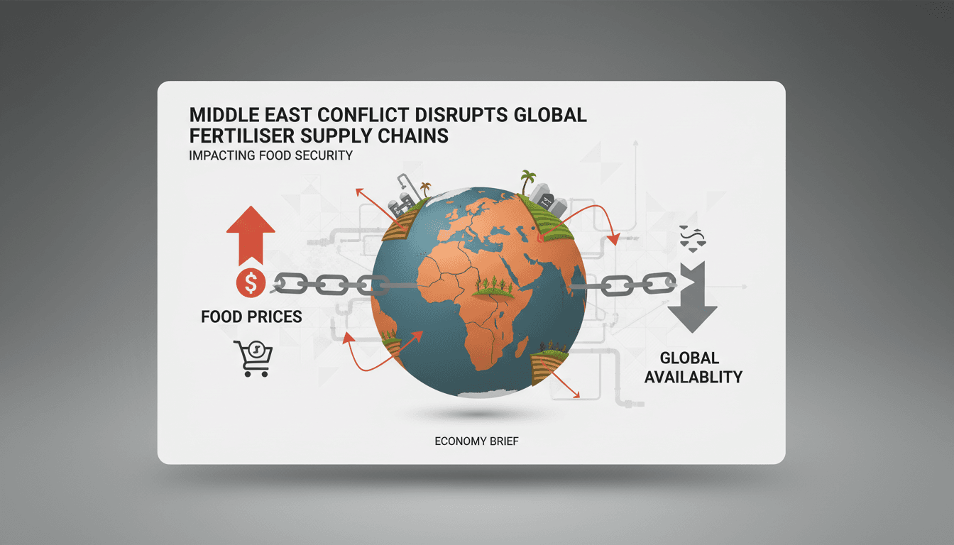 Middle East conflict disrupts global fertiliser supply chains impacting food security