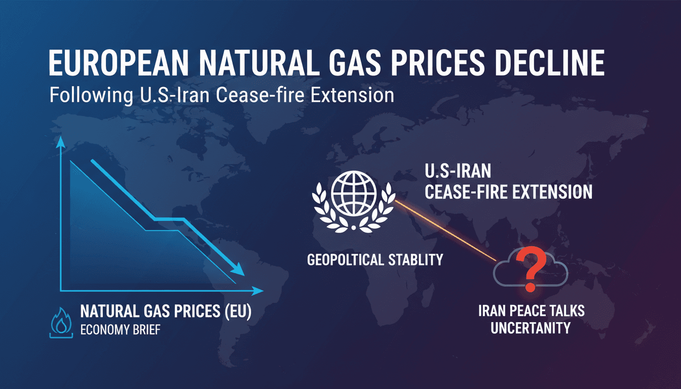 European natural gas prices decline following U.S.-Iran cease-fire extension