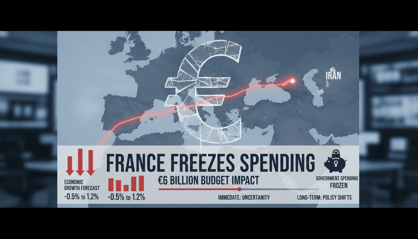 France freezes government spending amid €6 billion budget impact from Iran war