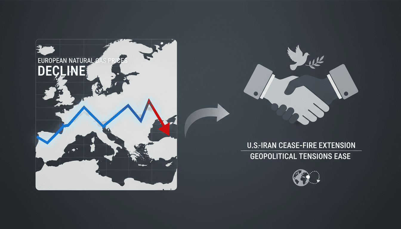 European natural gas prices decline following U.S.-Iran cease-fire extension