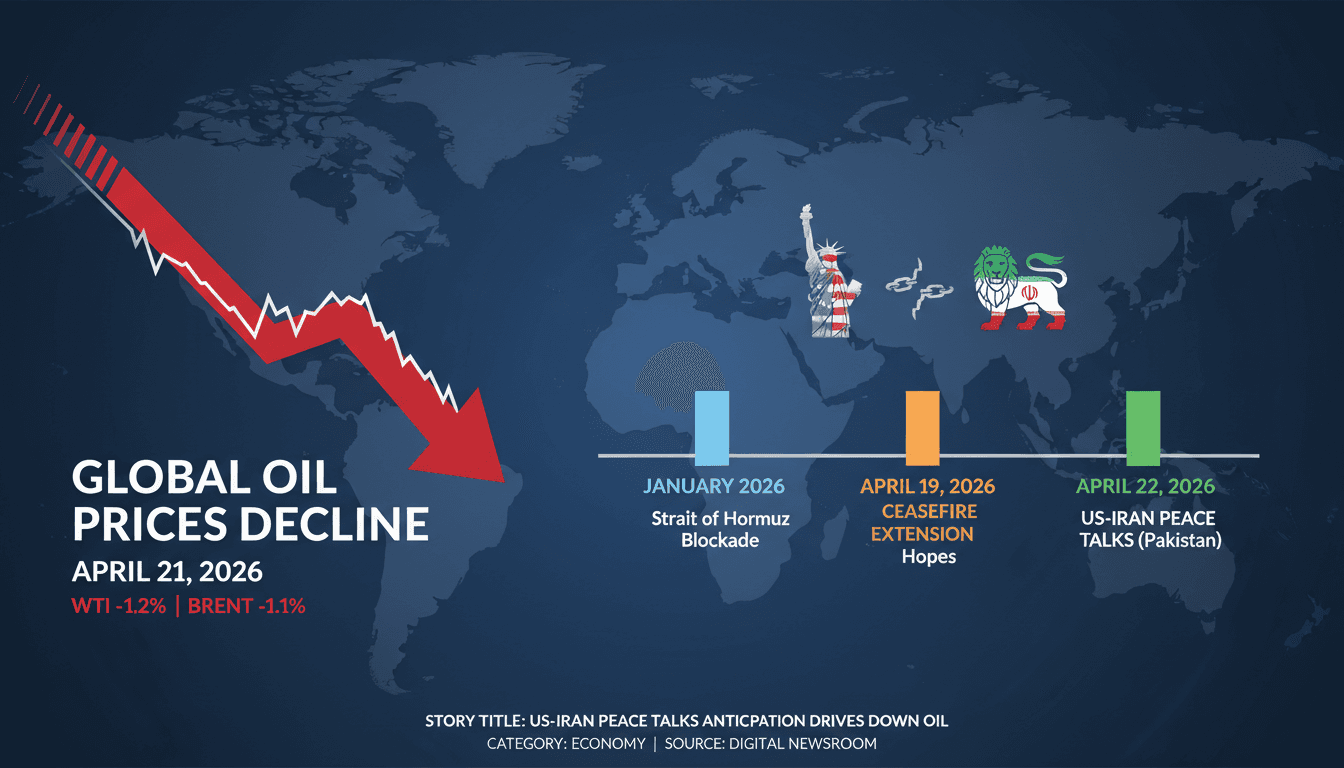 Global Oil Prices Decline Amid US-Iran Peace Talk Anticipation