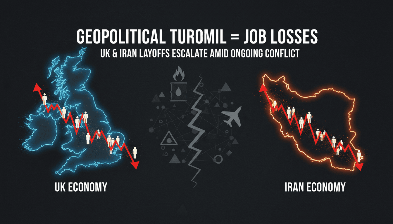 Job losses escalate in UK and Iran amid ongoing Iran conflict