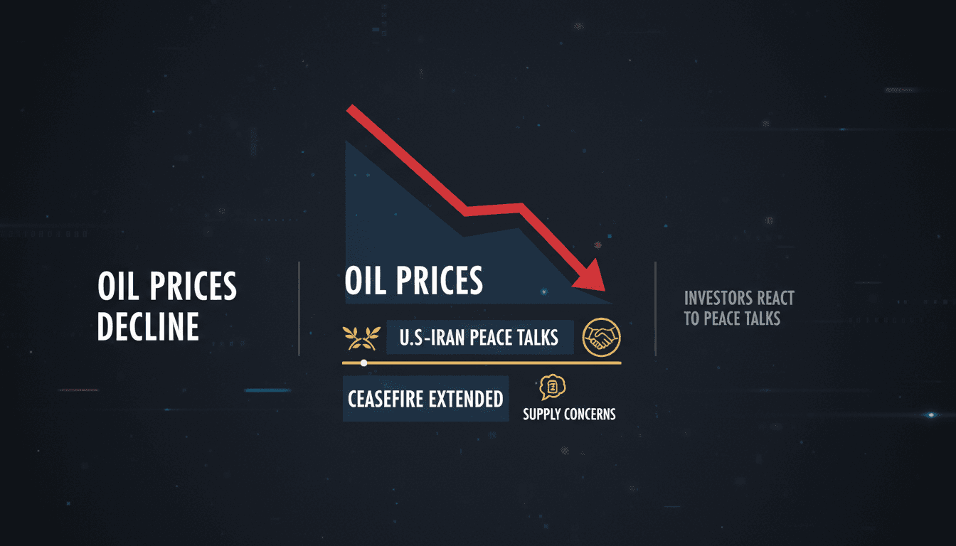 Oil prices decline as investors react to U.S.-Iran peace talks