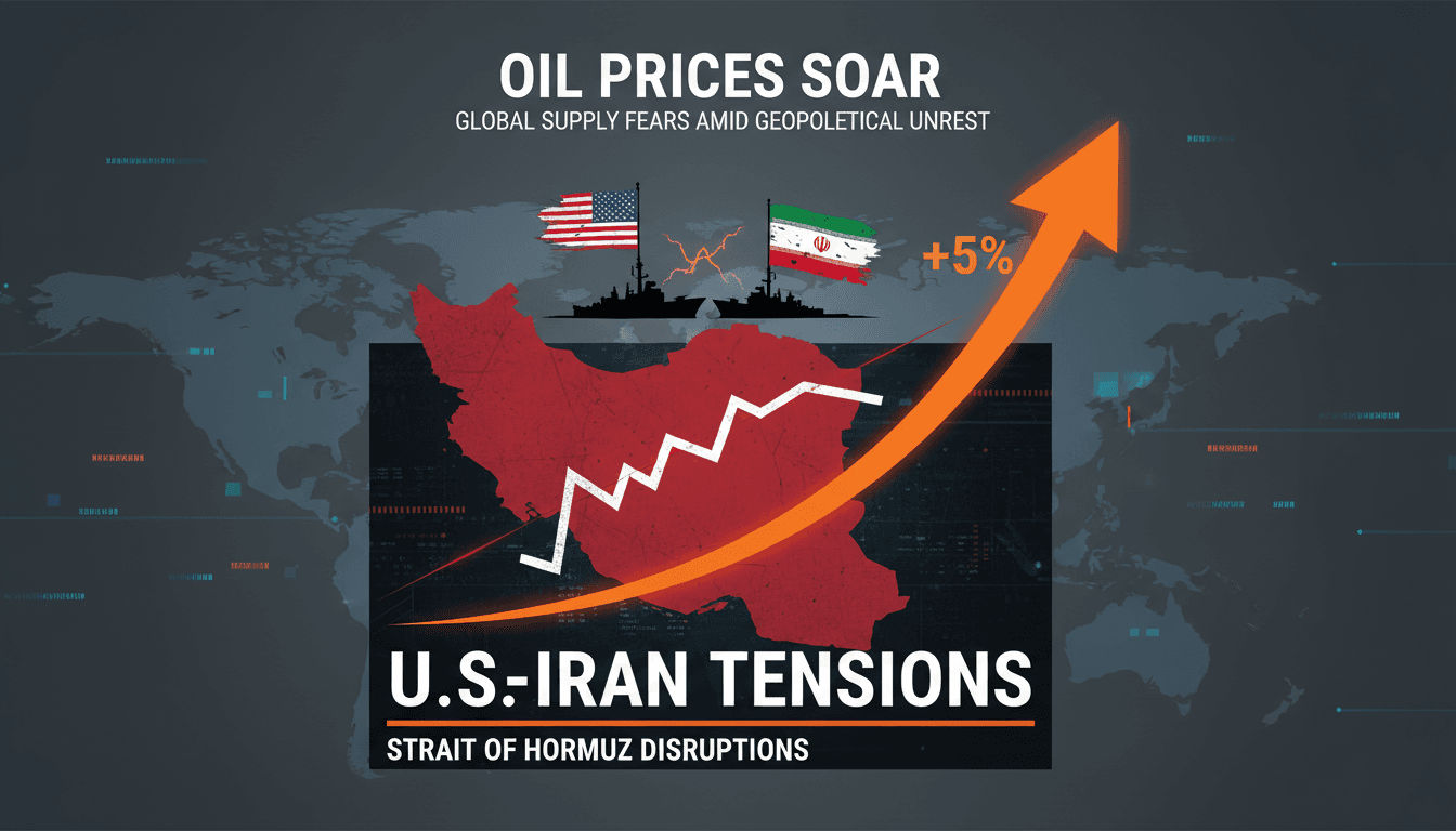 Oil prices rise over 5% amid U.S.-Iran tensions and Strait of Hormuz disruptions