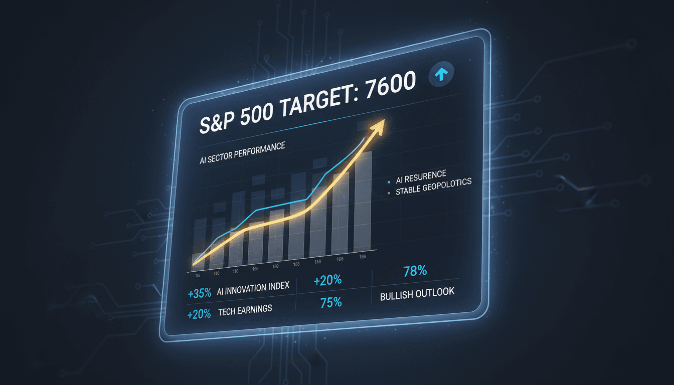 JPMorgan Raises S&P 500 Target to 7600 Amid AI Resurgence