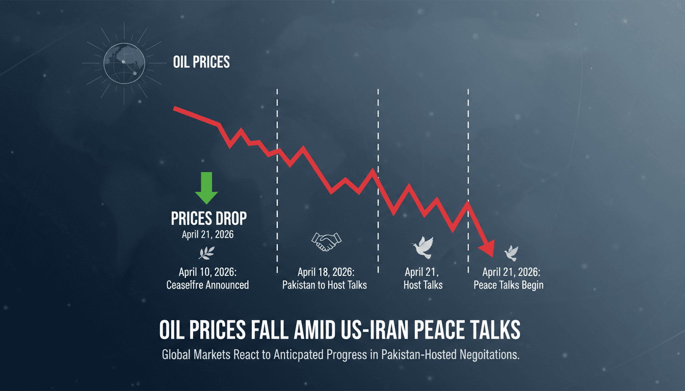 Oil Prices Drop as US-Iran Peace Talks Expected in Pakistan
