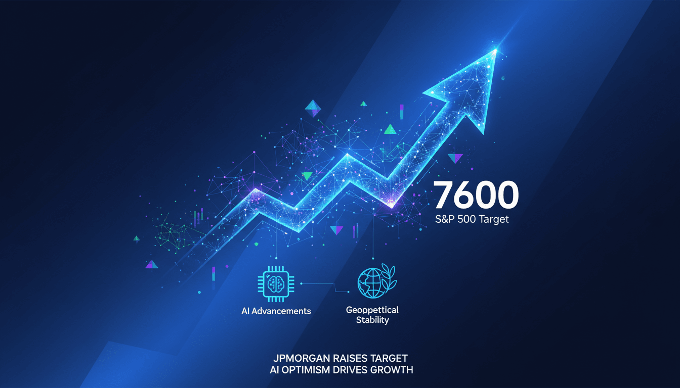 JPMorgan Raises S&P 500 Target to 7600 Points Amid AI Optimism