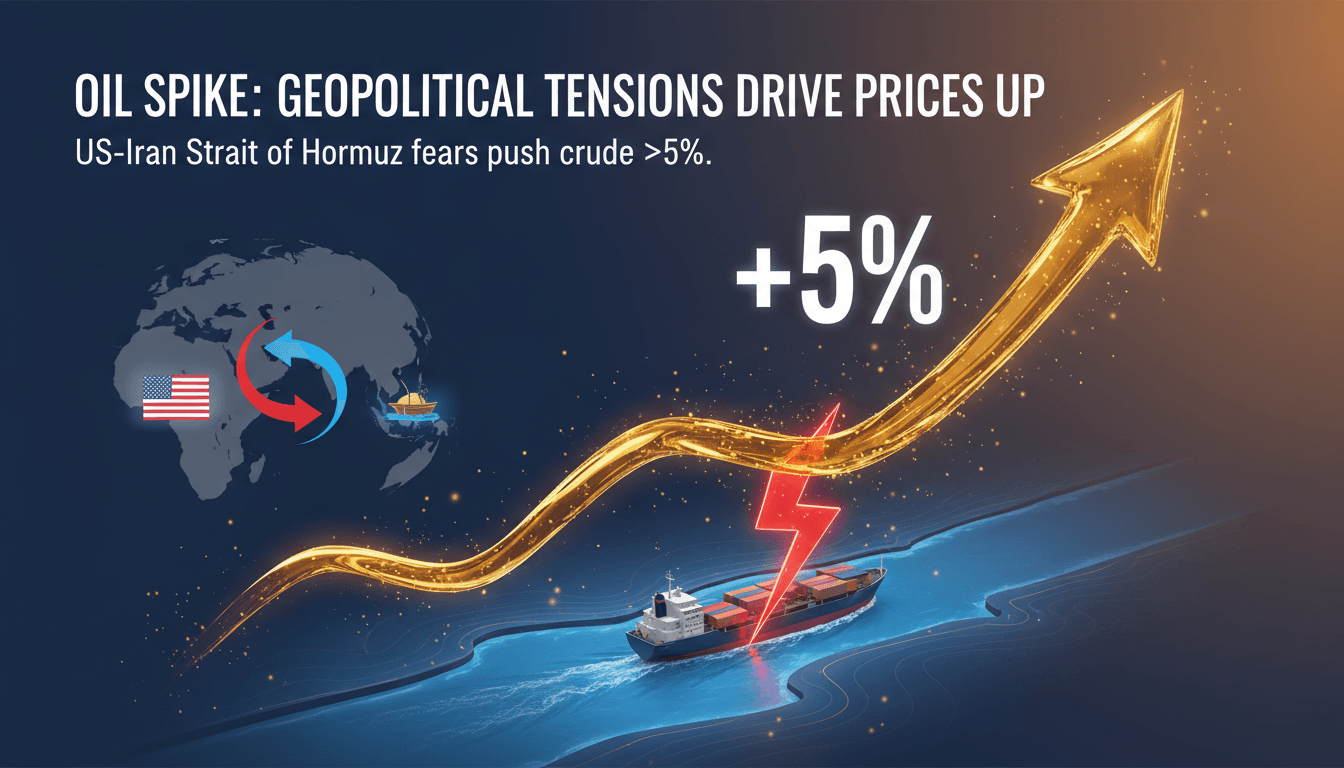 Oil prices rise over 5% amid US-Iran tensions