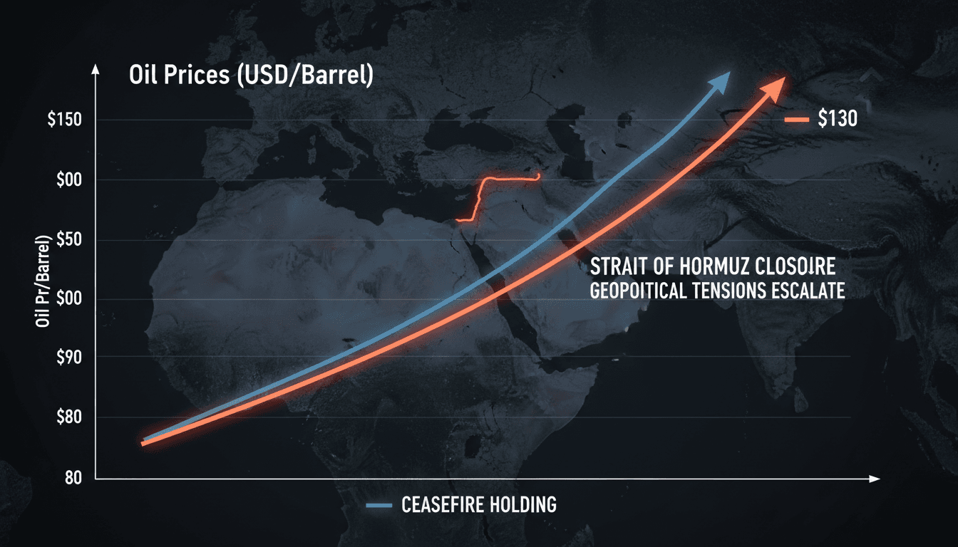 Oil prices rise sharply amid Strait of Hormuz closure fears