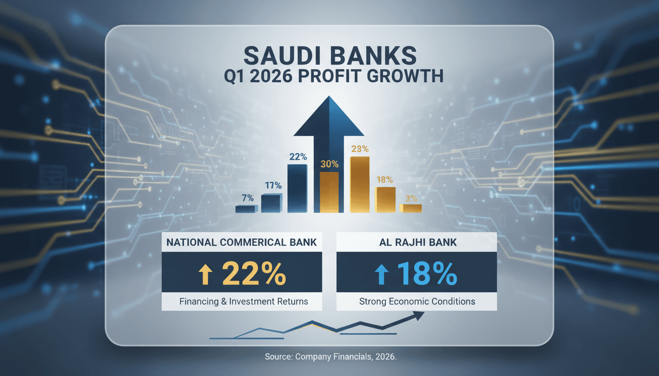 Saudi banks report significant profit growth in Q1 2026