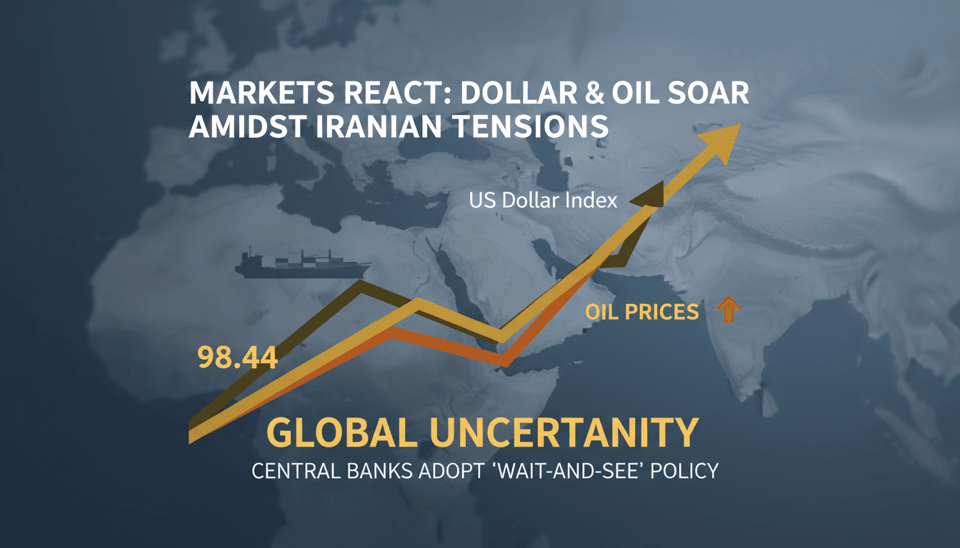 US Dollar Index Increases Amid Iran War and Central Banks' Caution