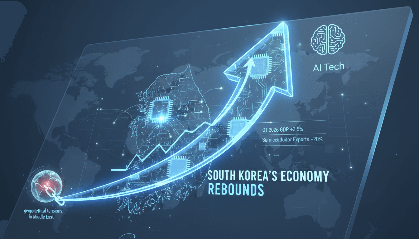 South Korea's economy rebounds in Q1 2026 driven by semiconductor exports