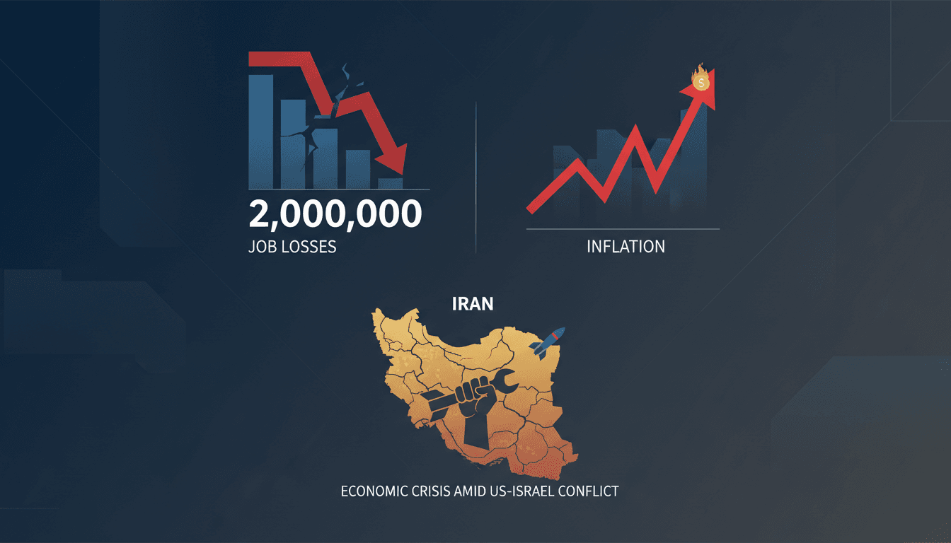 Iran faces economic crisis with two million job losses amid US-Israel conflict