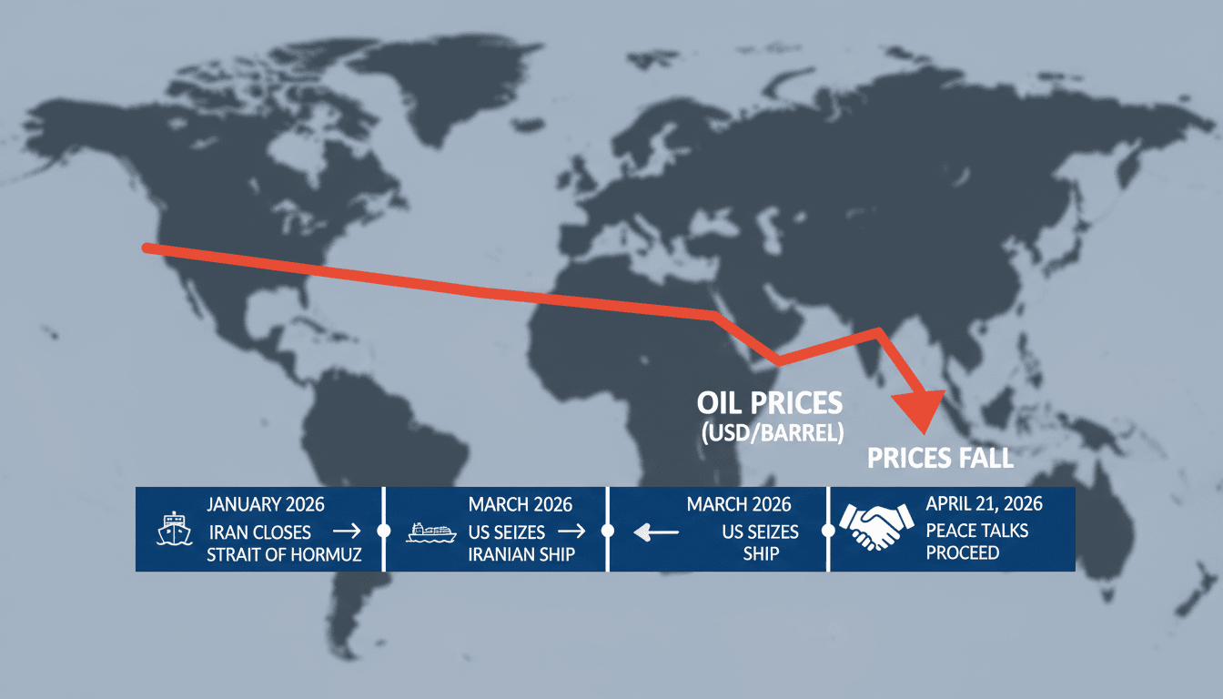 Oil Prices Fall as US-Iran Peace Talks Expected to Proceed Amid Tensions