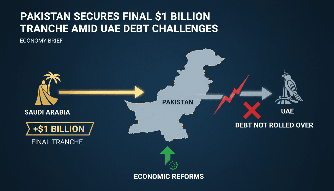 Pakistan secures final $1 billion tranche from Saudi Arabia amid UAE debt challenges