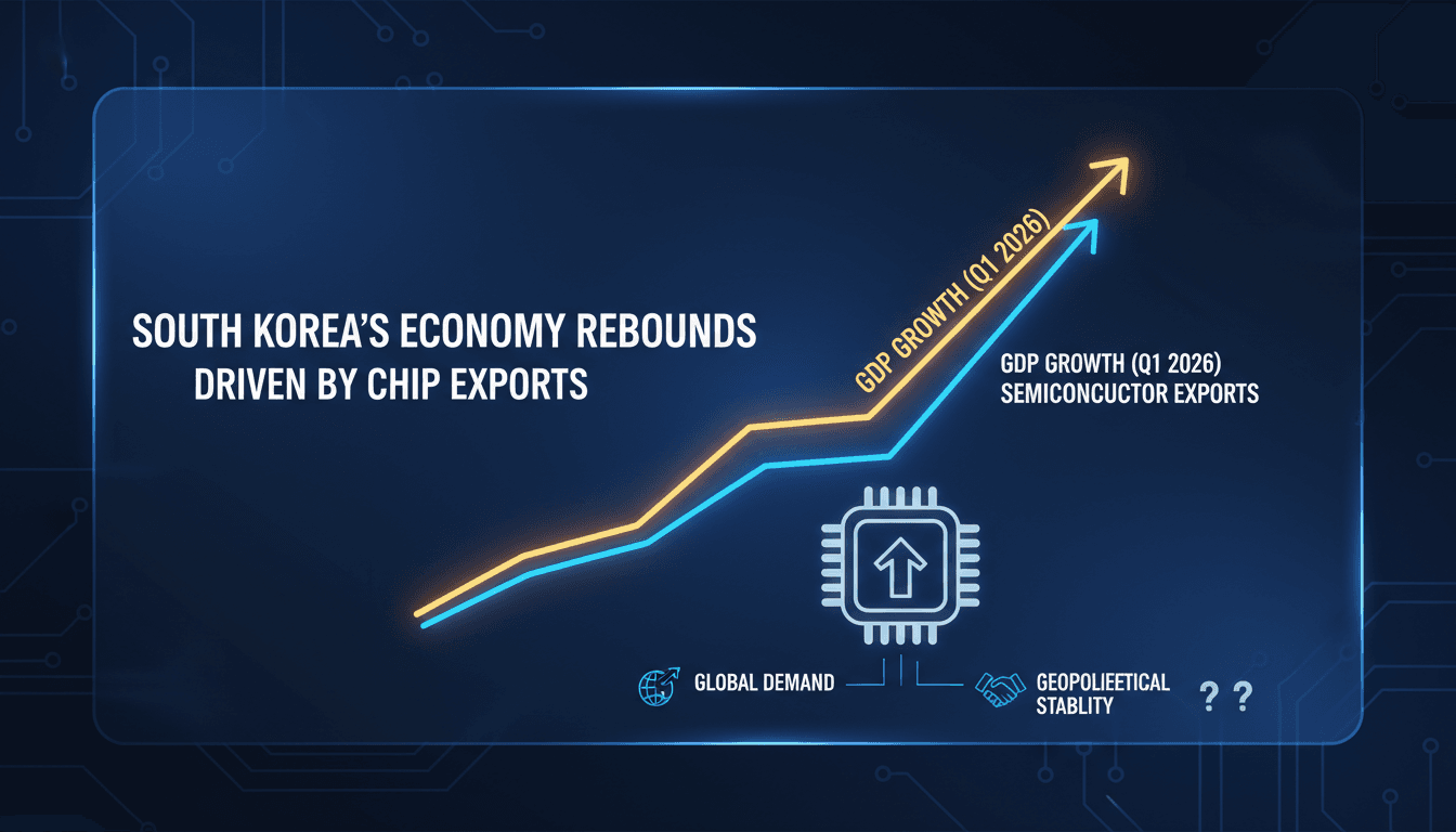 South Korea's economy rebounds in Q1 2026 driven by semiconductor exports