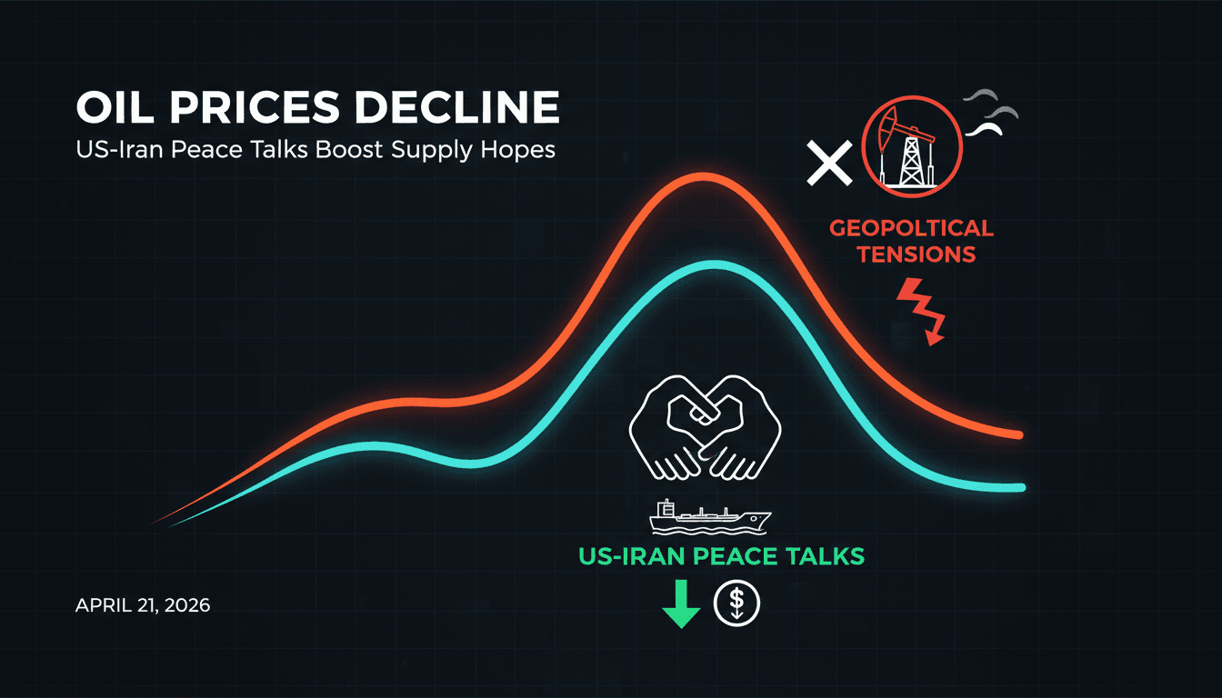Oil prices decline amid expectations of US-Iran peace talks