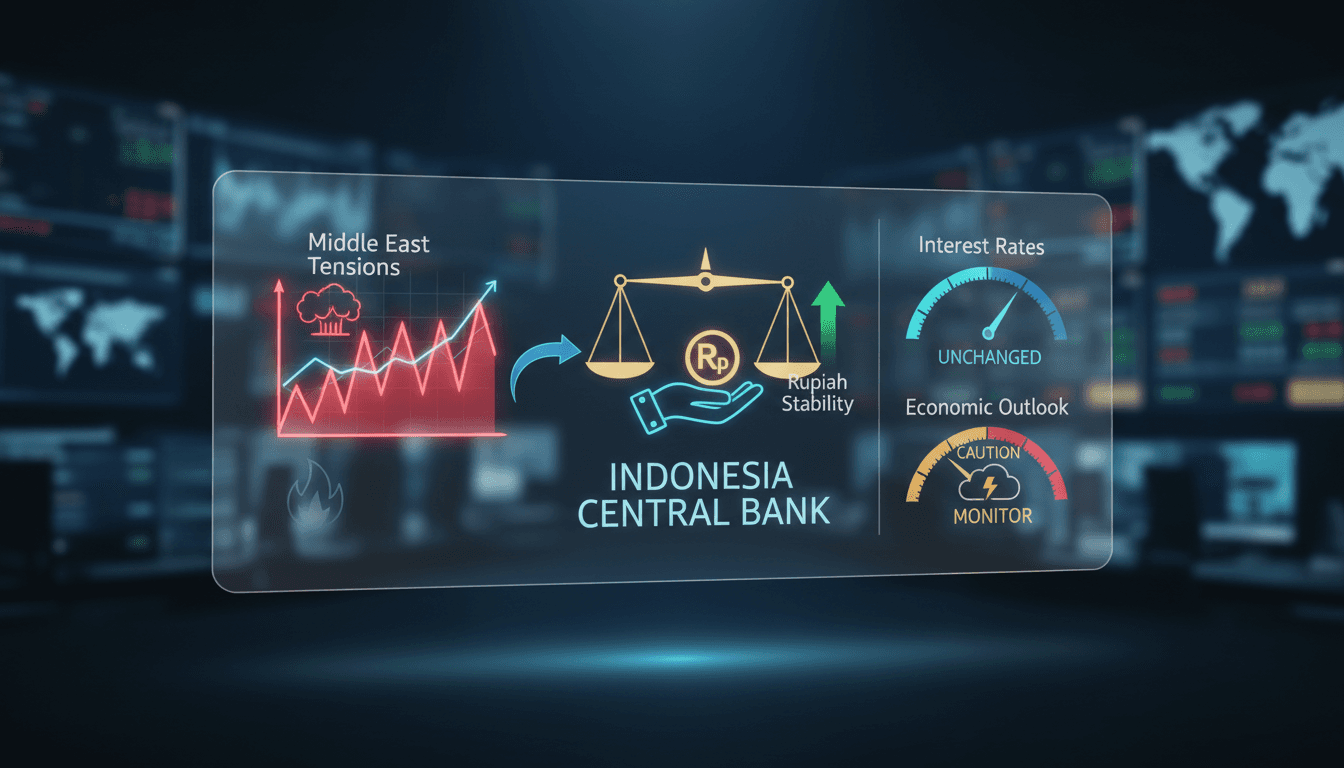Indonesia's central bank maintains interest rates amid Middle East tensions