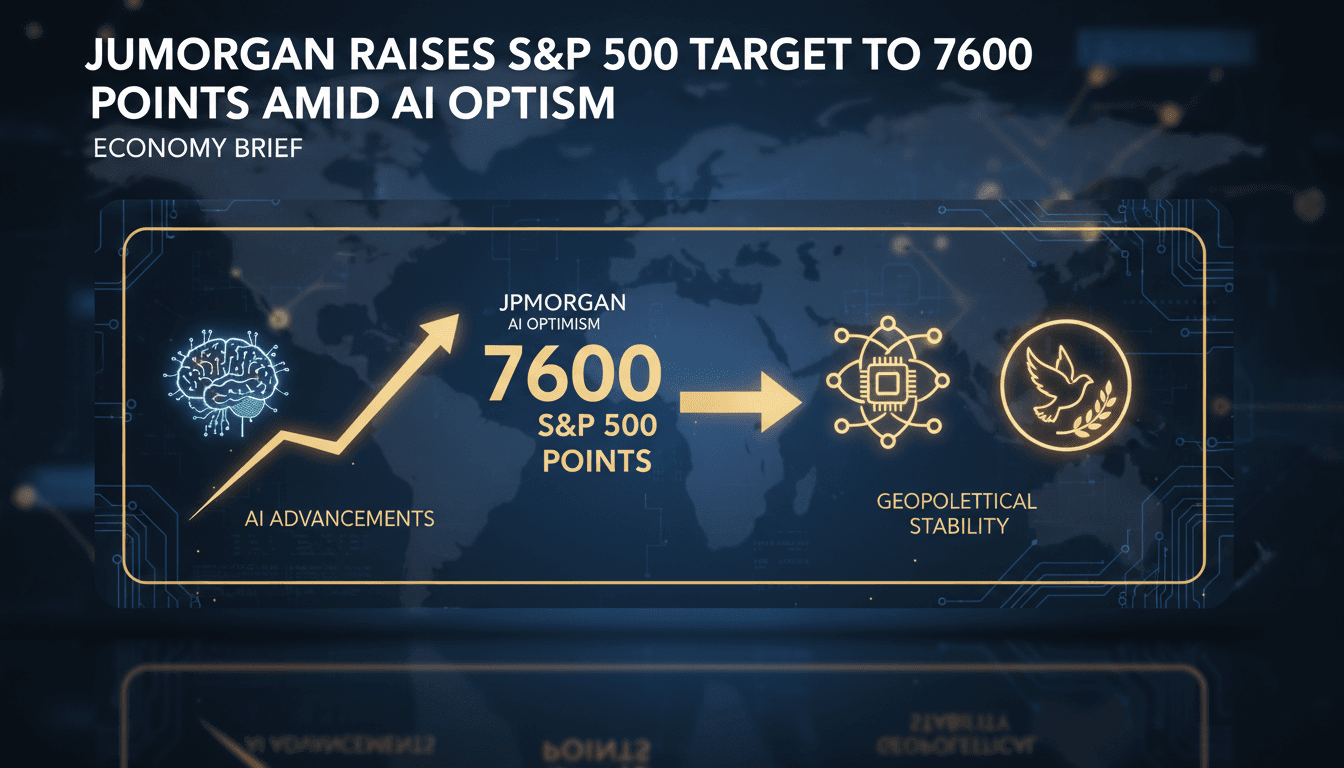 JPMorgan Raises S&P 500 Target to 7600 Points Amid AI Optimism