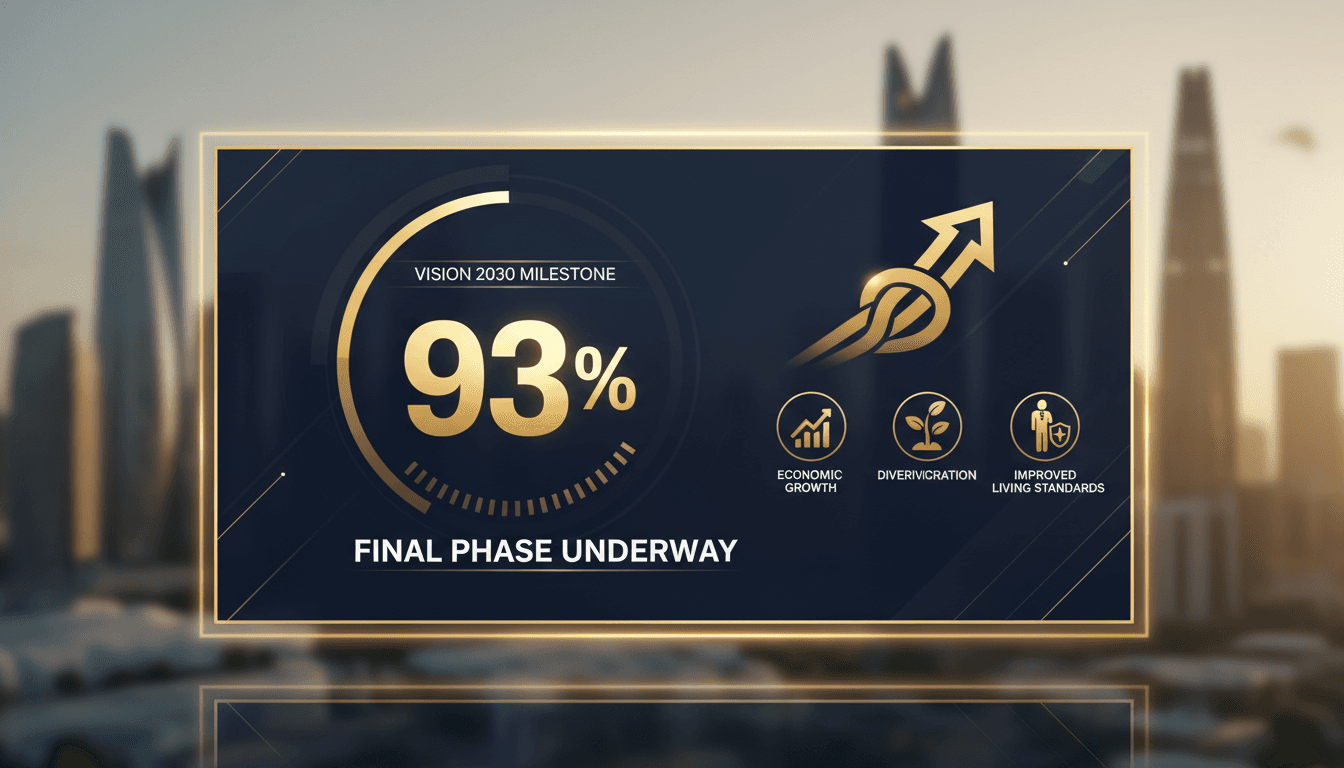Saudi Arabia's Vision 2030 Enters Final Phase with 93% Milestone Achieved