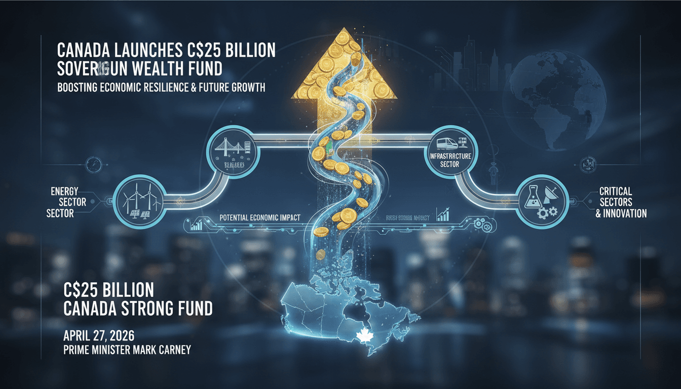 Canada Launches C$25 Billion Sovereign Wealth Fund to Boost Economic Resilience