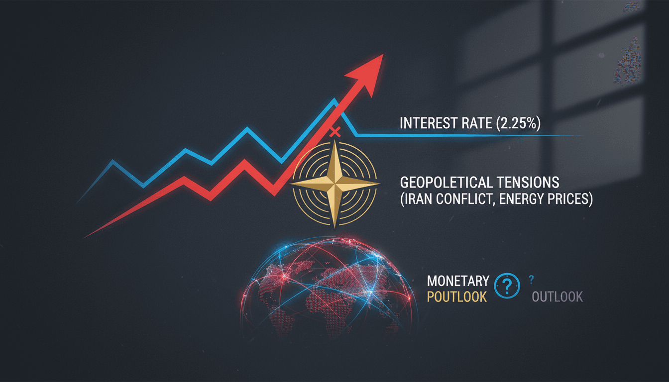 Bank of Canada maintains interest rate at 2.25% amid geopolitical tensions