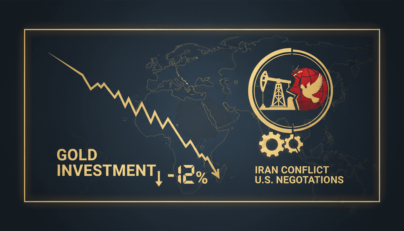 Gold investment declines amid Iran conflict and U.S. negotiations