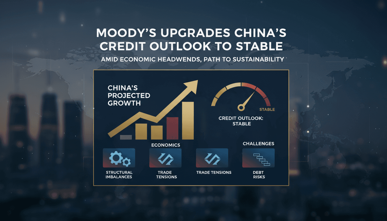Moody's upgrades China's credit outlook to stable amid economic challenges