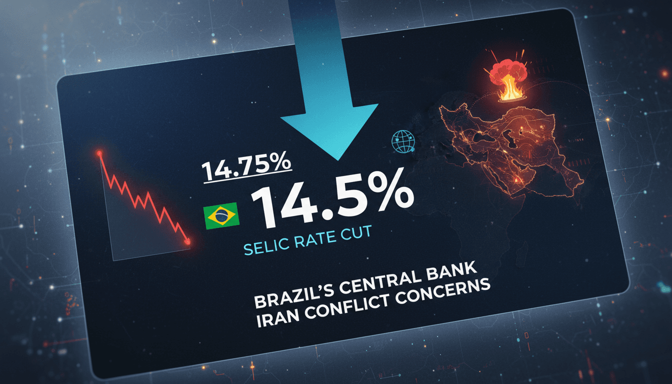 Brazil's Central Bank cuts Selic rate to 14.5% amid Iran conflict concerns