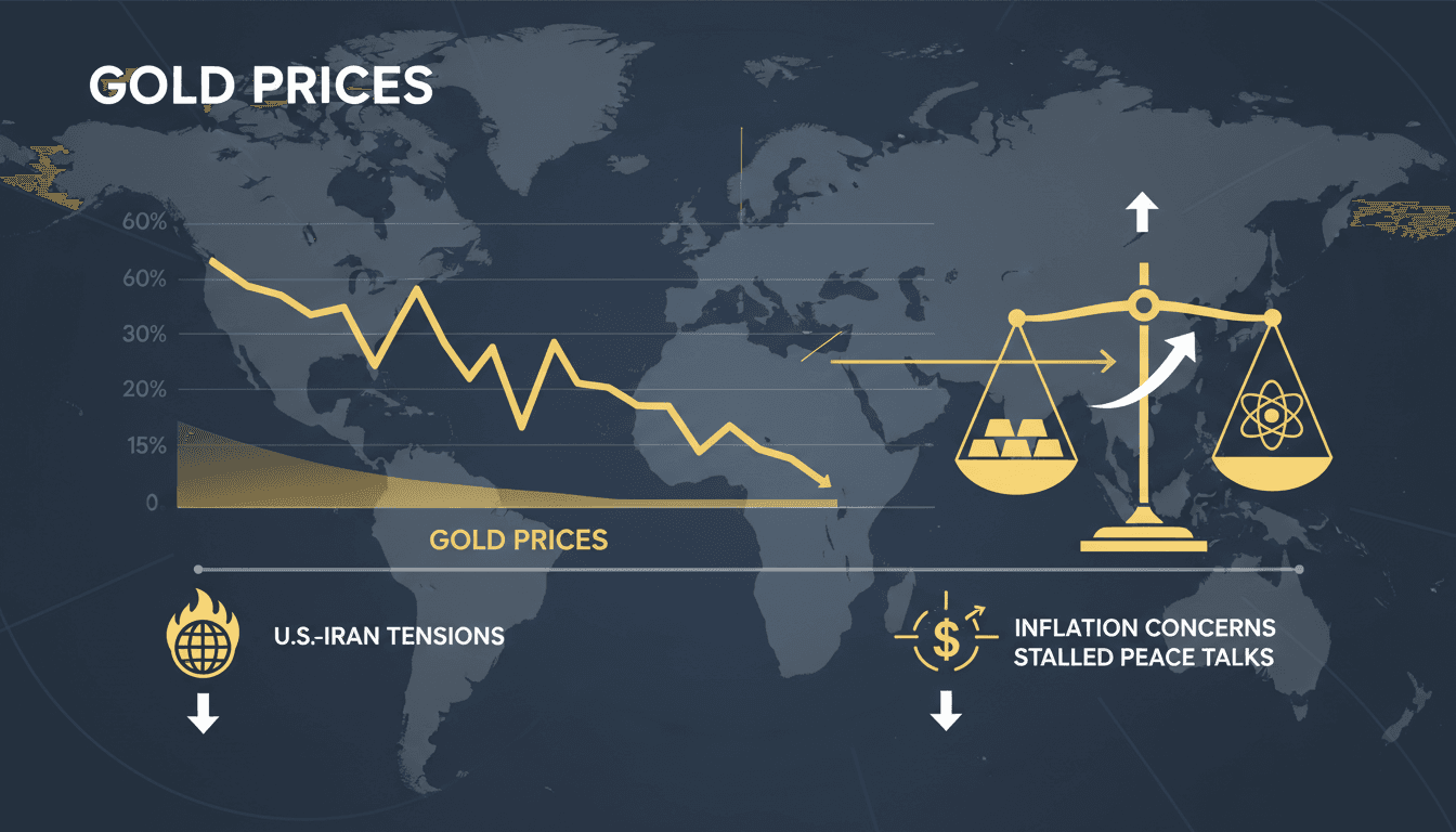 Gold prices stabilize amid U.S.-Iran tensions and inflation concerns