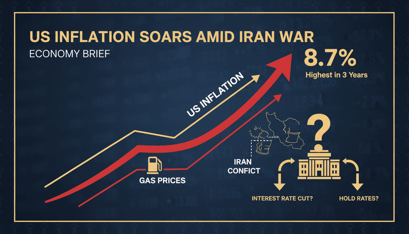 US inflation reaches highest level in nearly three years amid Iran war