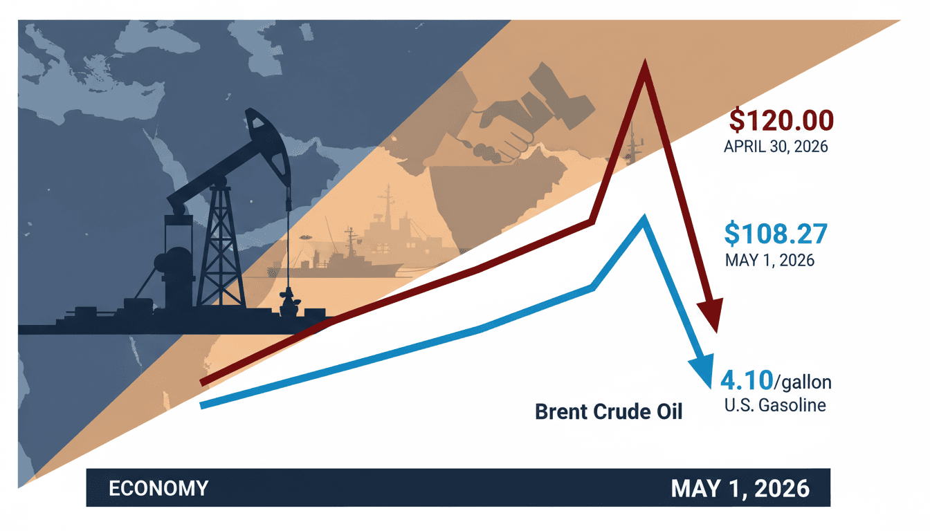 Brent Crude Oil Prices Fall to $108.27 Amid U.S.-Iran Conflict Tensions