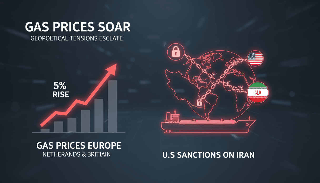 Gas prices in Europe rise over 5% amid U.S. sanctions on Iran