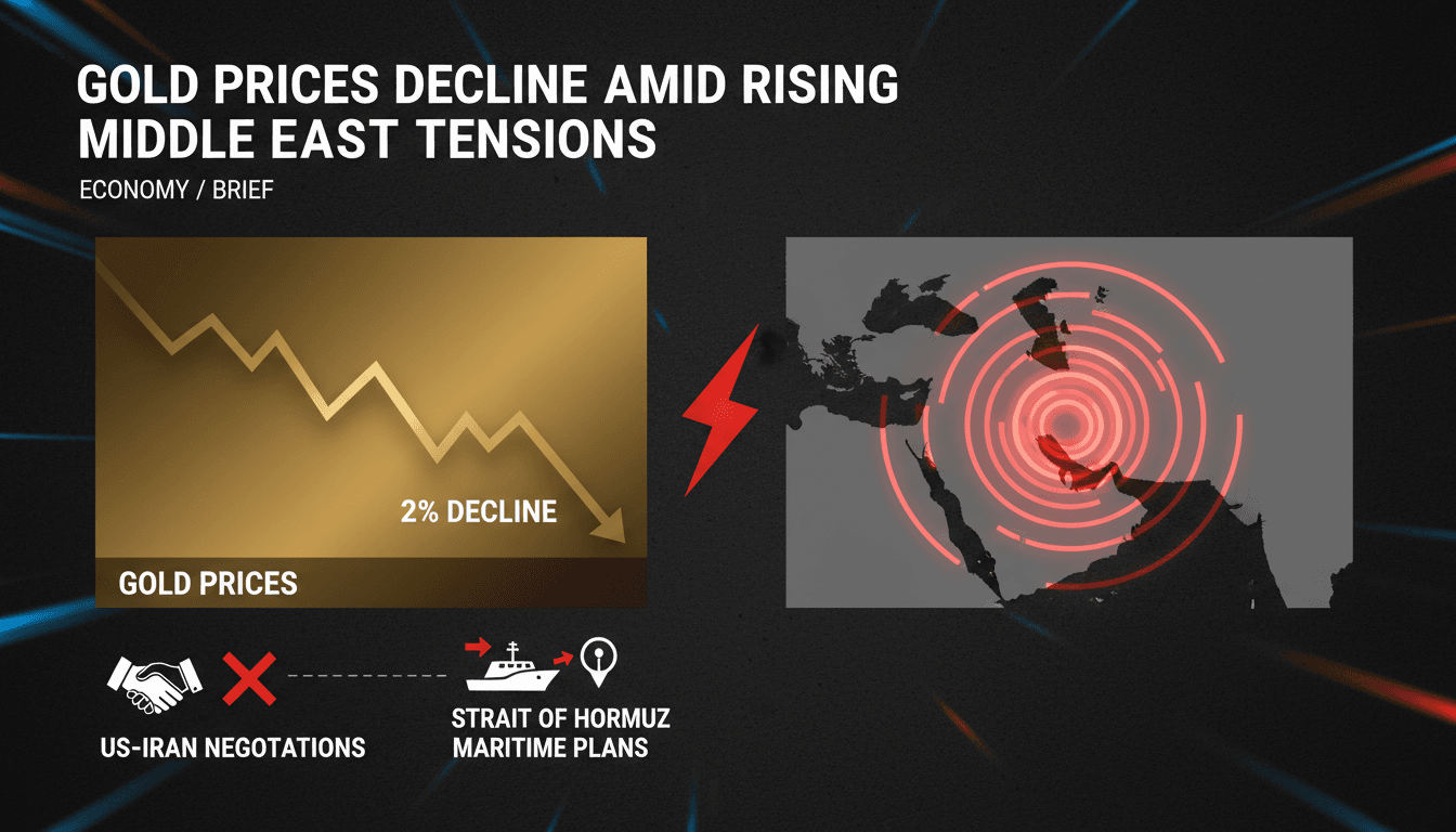 Gold bars with a backdrop of geopolitical maps and charts