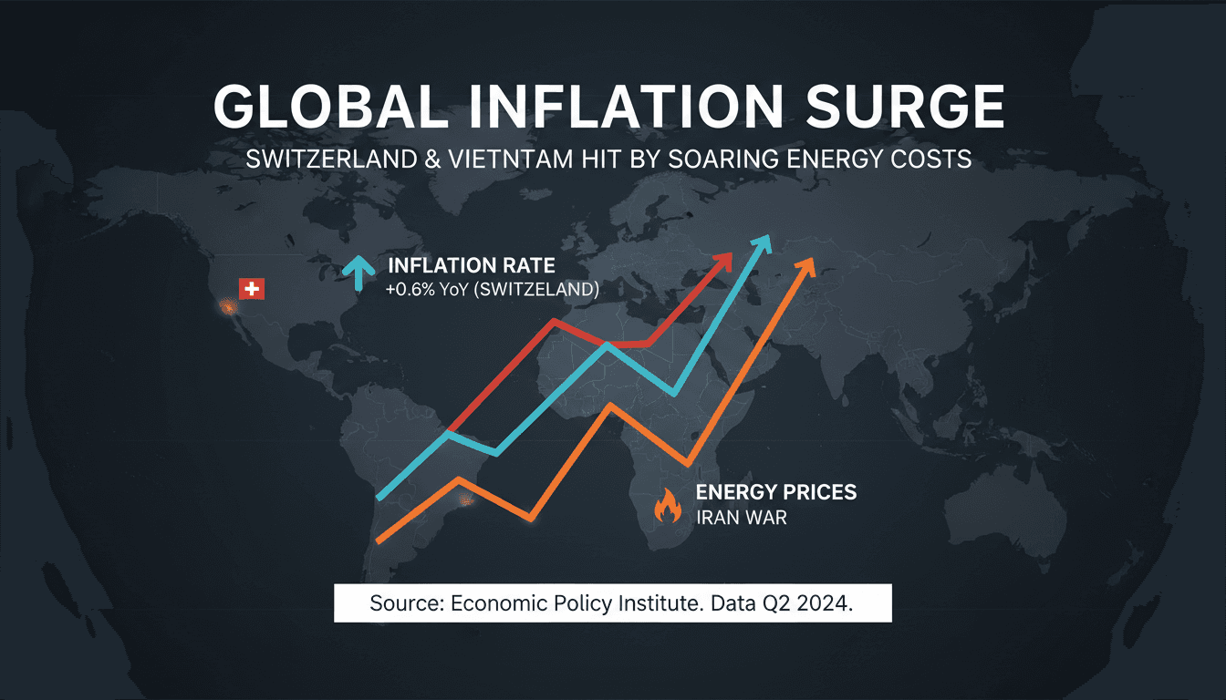 Inflation trends in Switzerland and Vietnam linked to energy costs