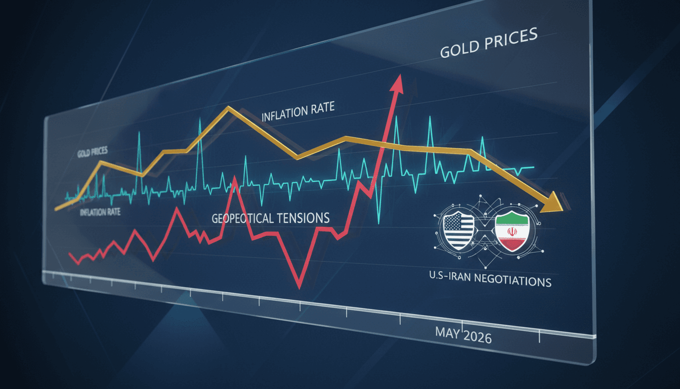 Gold prices decline amid inflation fears and U.S.-Iran negotiations