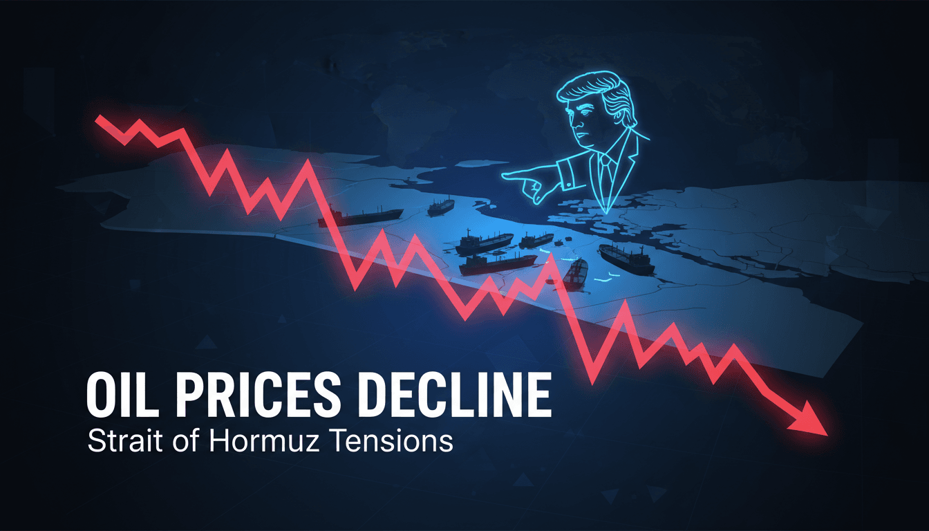 Oil prices decline amid geopolitical tensions in the Strait of Hormuz
