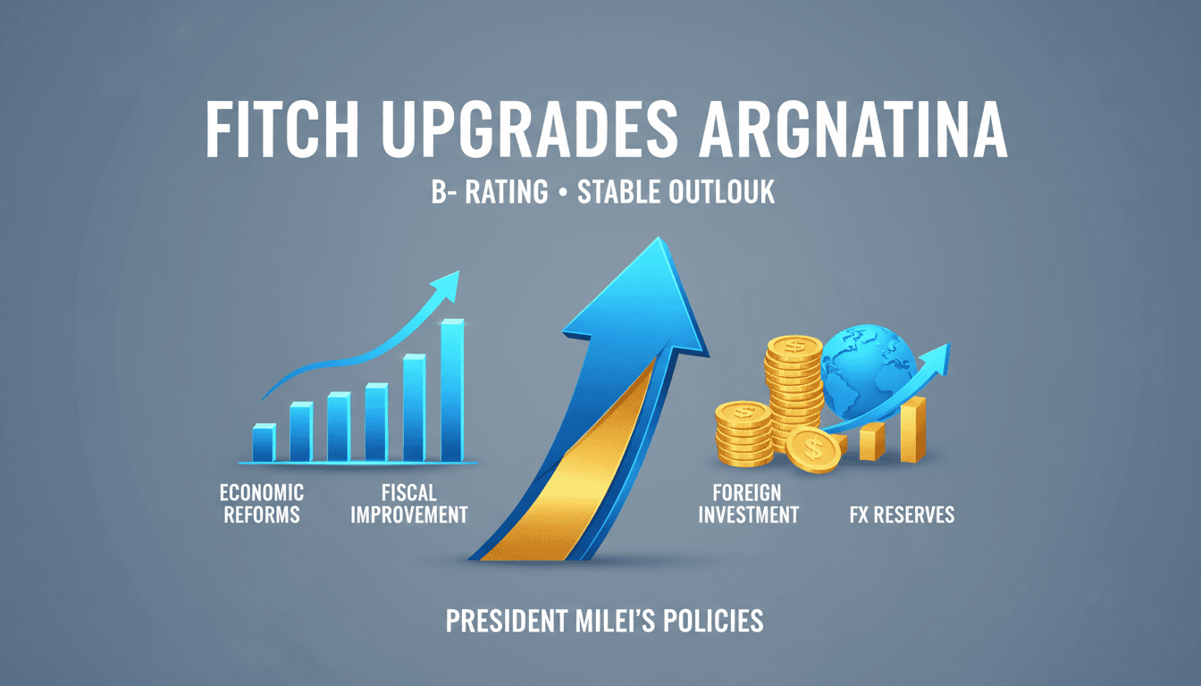 Fitch Ratings upgrades Argentina's credit rating to B- with stable outlook